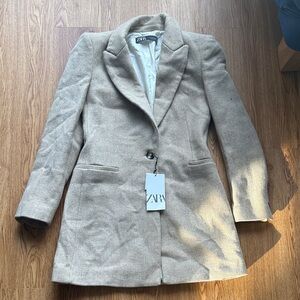 Zara Women's Beige Blazer Jacket
